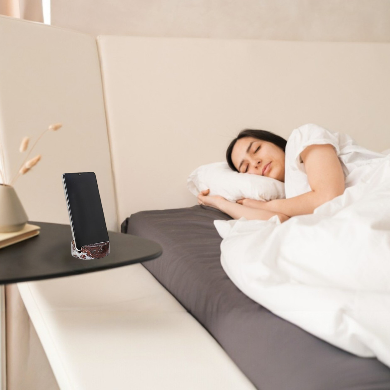 Marble Mobile Holder - Red