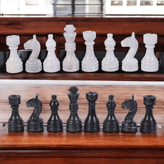 Black and White Chess Figures
