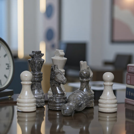 Grey and Verona Chess Figures