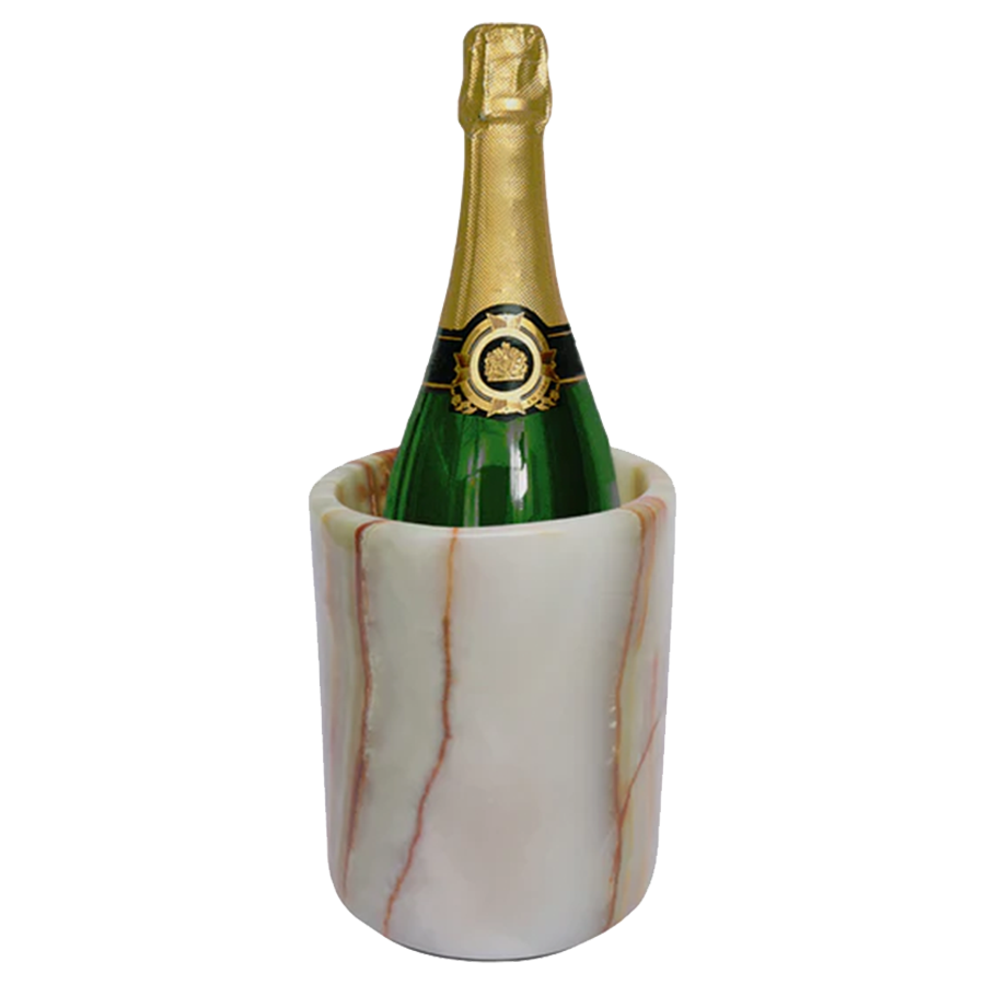 Marble Wine Chiller - Premium Wine Chiller Bucket - Perfect Wine Bottle holder - Multipurpose Utensil Holder