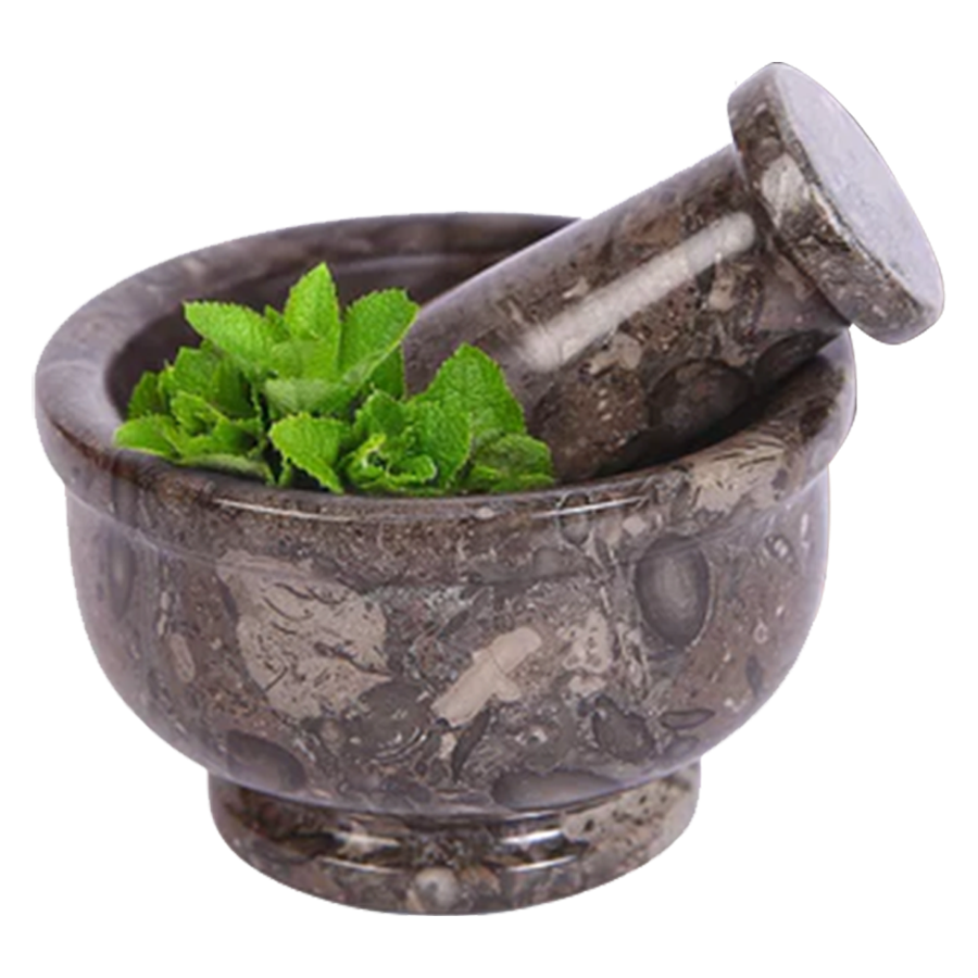 Exquisite Marble Mortar and Pestle Set (4 inches) - Your Ultimate Kitchen Essential for Grinding Spices, Making Guacamole, Salsa, Pesto, and Crushing Pills