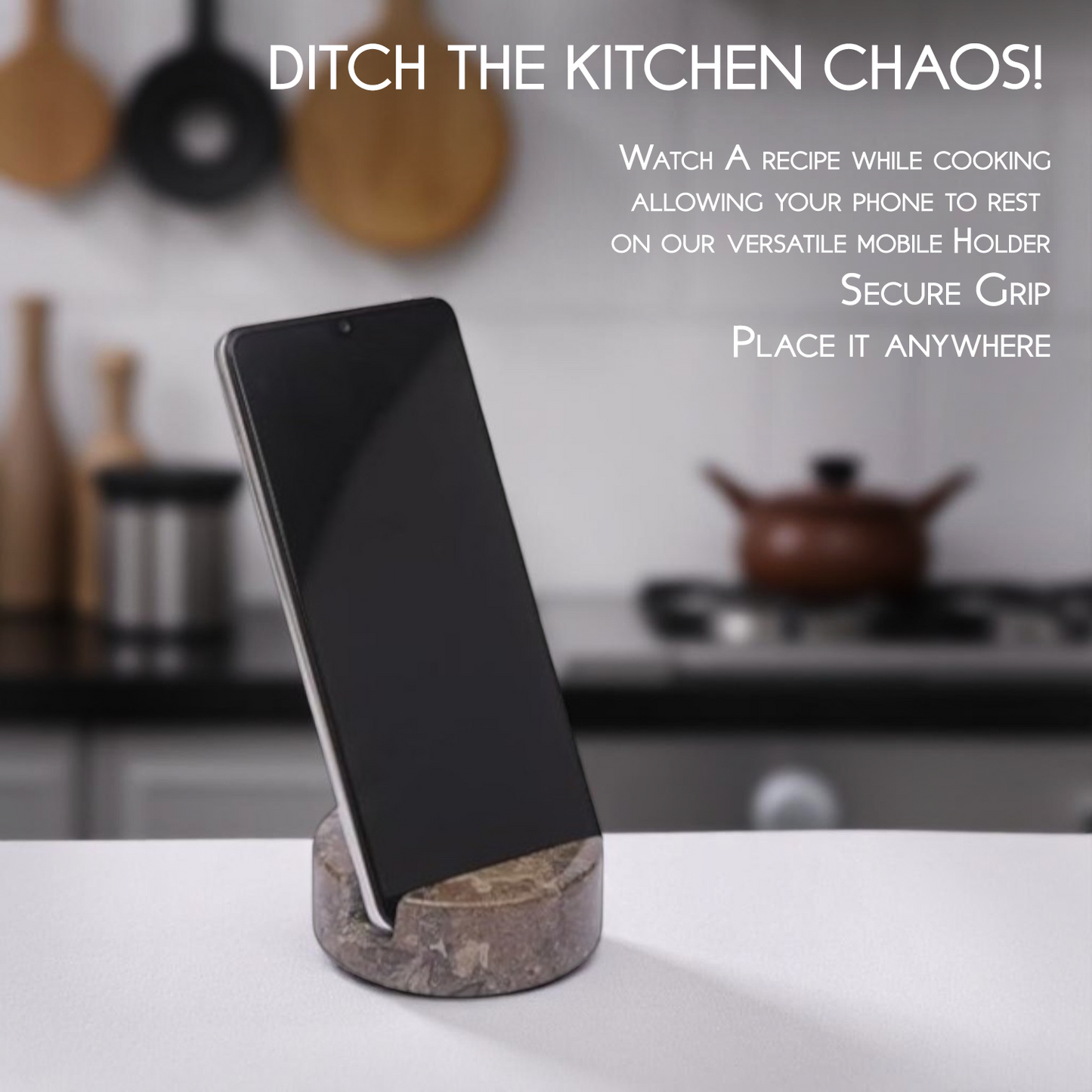 Marble Mobile Holder - Oceanic