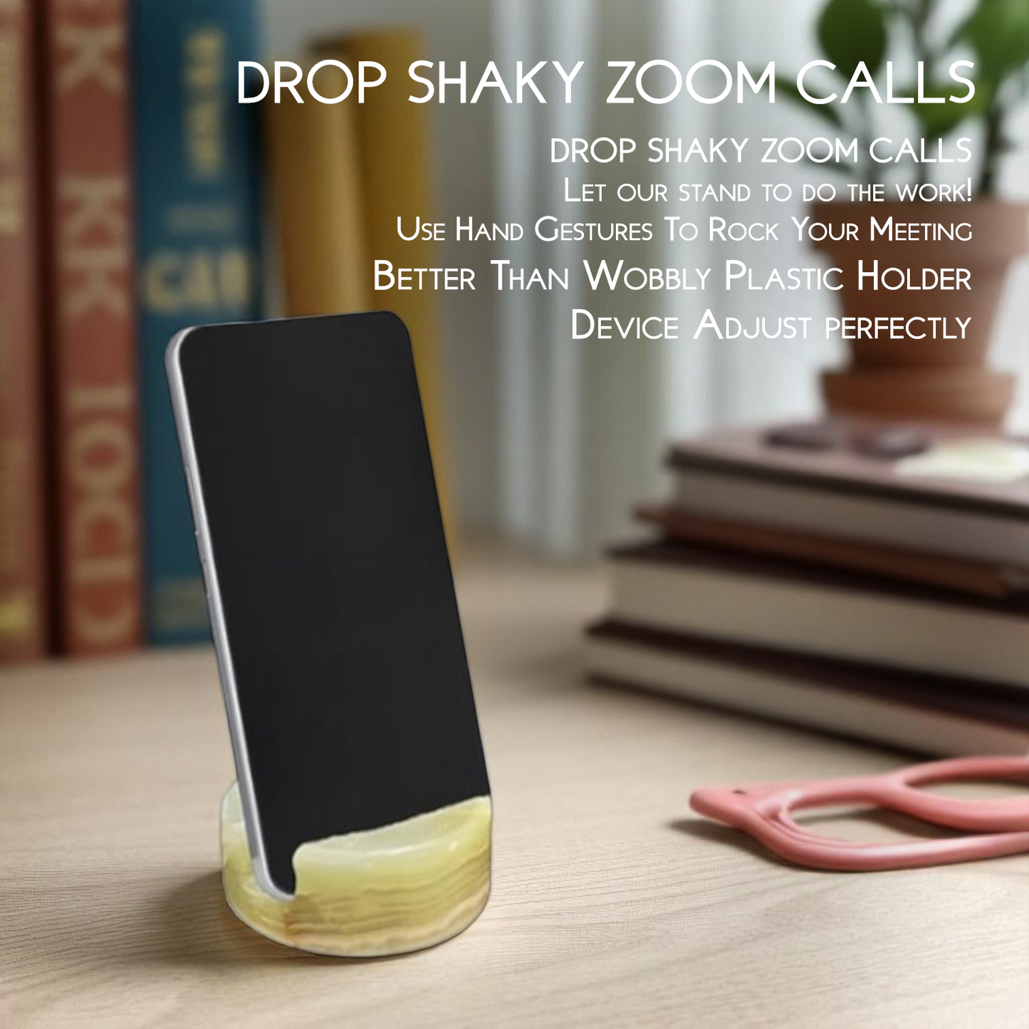 Marble Mobile Holder - Onyx