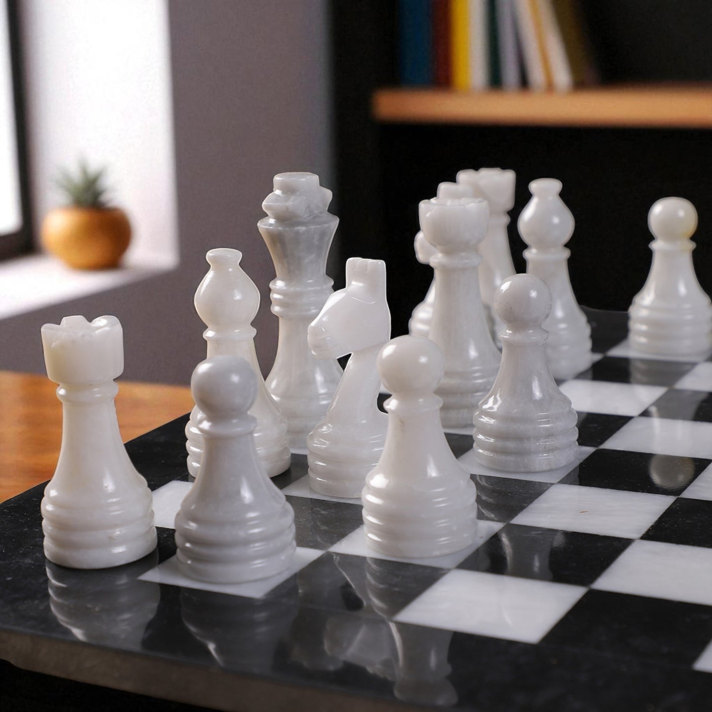 Black and White Chess Figures