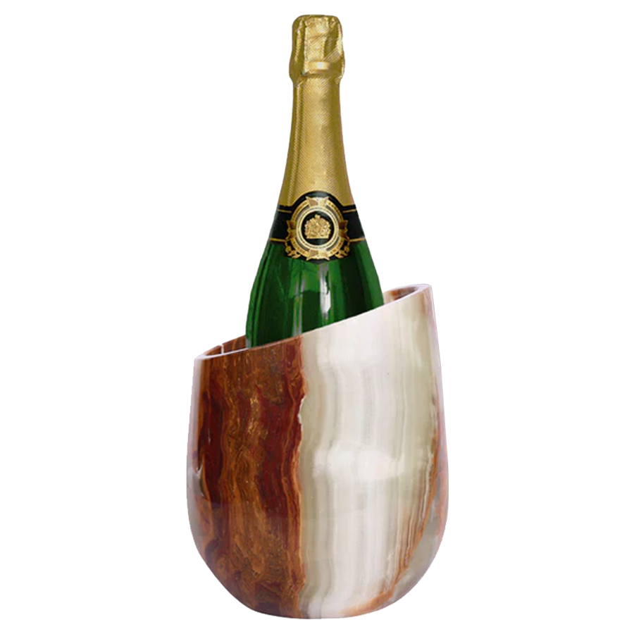 Marble Wine Chiller - Premium Wine Chiller Bucket - Perfect Wine Bottle holder - Multipurpose Utensil Holder