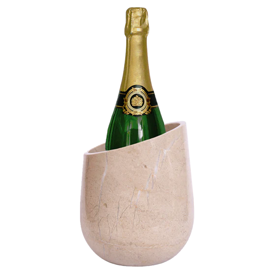 Marble Wine Chiller - Premium Wine Chiller Bucket - Perfect Wine Bottle holder - Multipurpose Utensil Holder