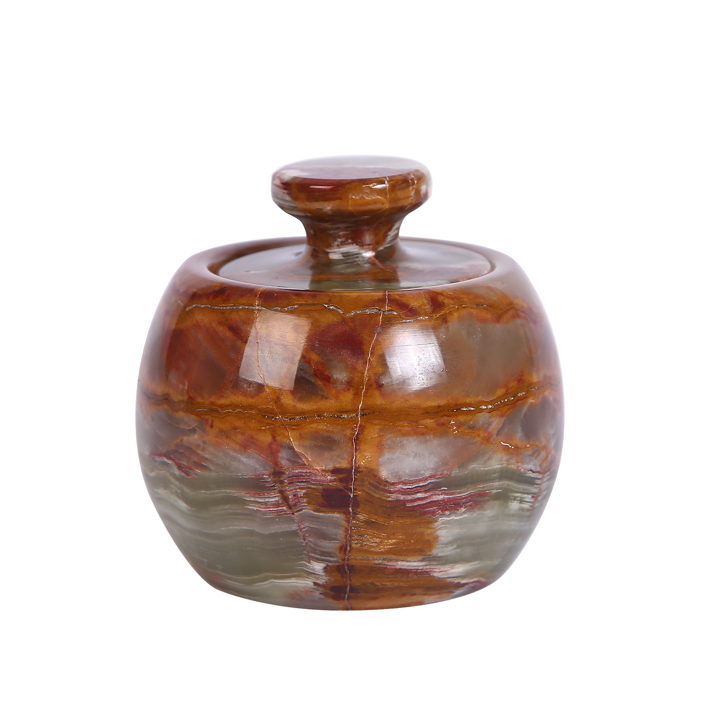 Marble Salt Cellar with Lid- Pack of 2 Marble Salt and Pepper Bowls- Salt Holder with Lid to Put Salt, Paprika, Pepper, and Spice