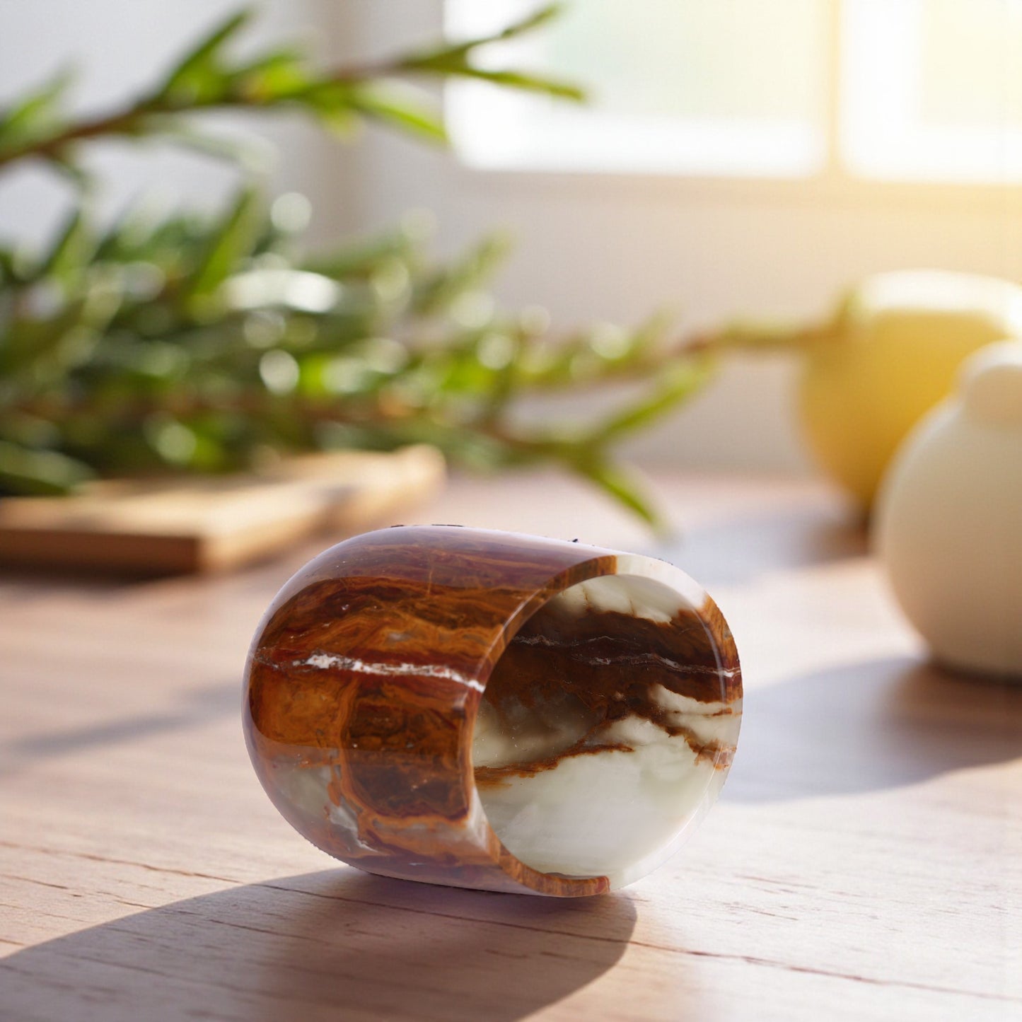 Marble Wine Chiller Slanted Shape - Onyx