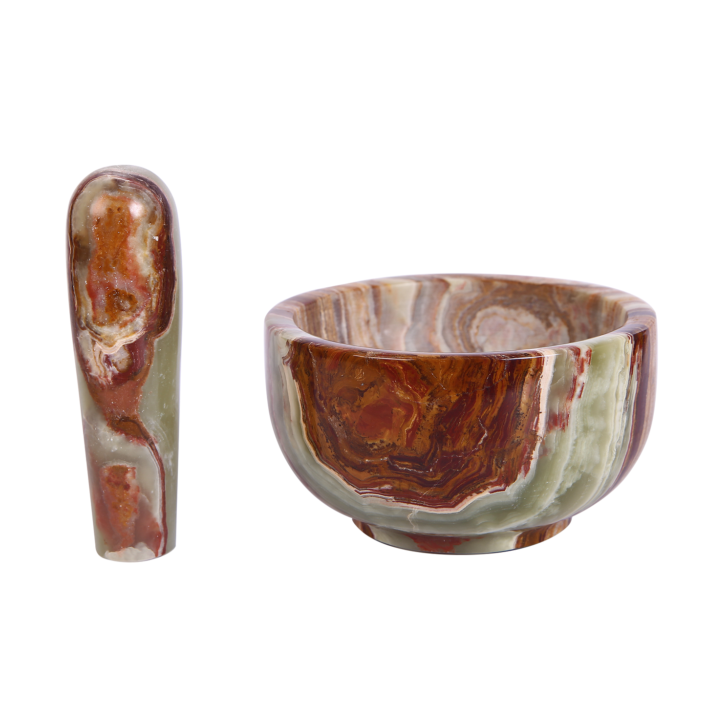 Exquisite Marble Mortar and Pestle Set (5 inch)- Your Ultimate Kitchen Essential for Grinding Spices, Making Guacamole, Salsa, Pesto, and Crushing Pills