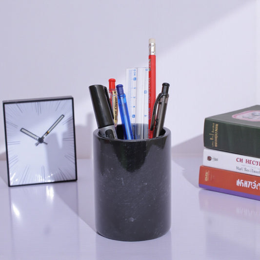 Marble Stationary Holder Black