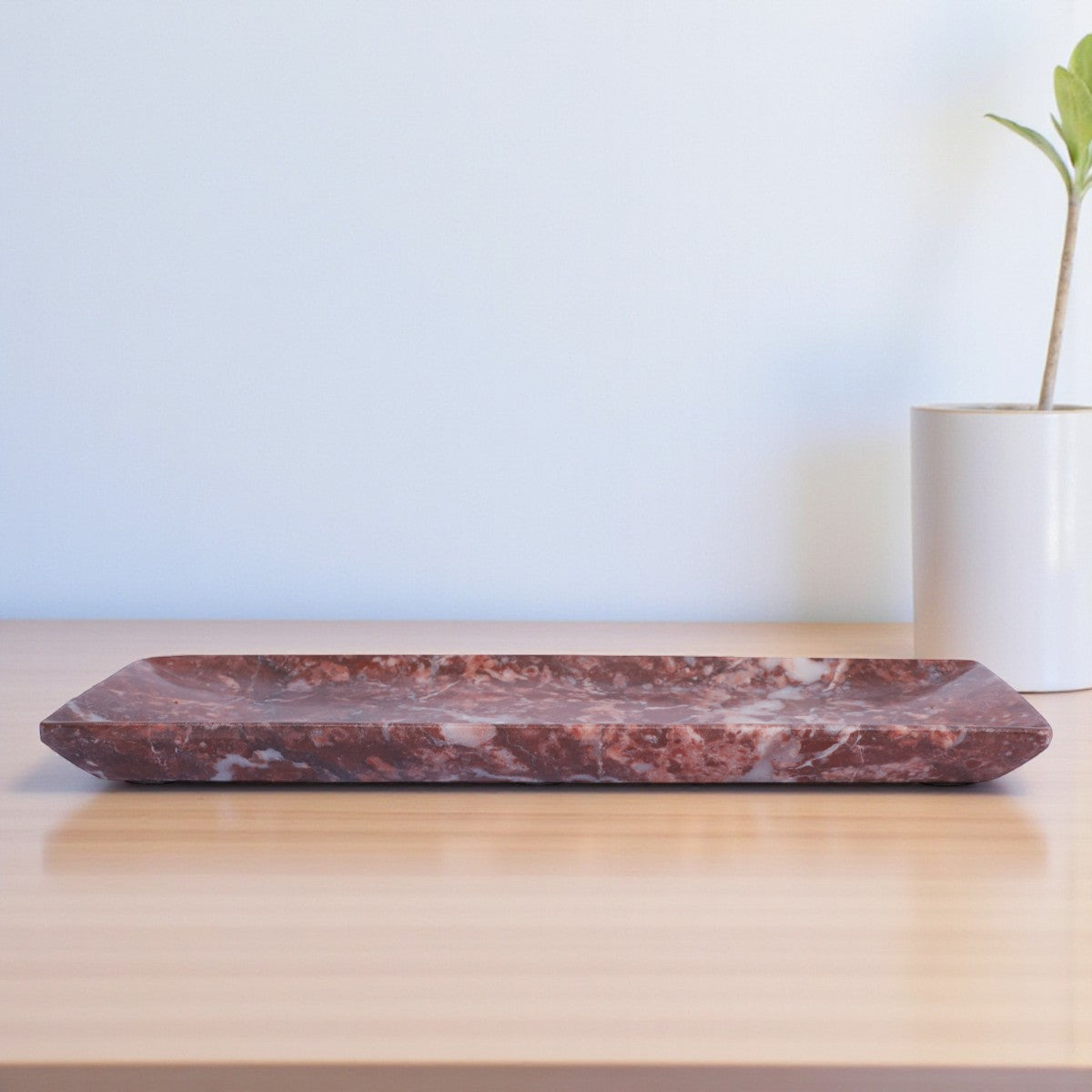 Marble Incense Holder Rosso