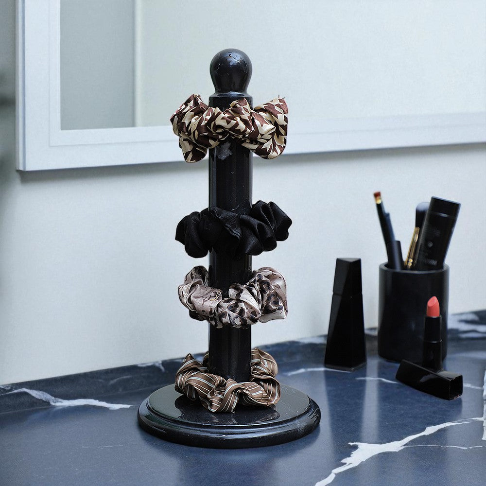 Marble Paper Towel Holder - Black