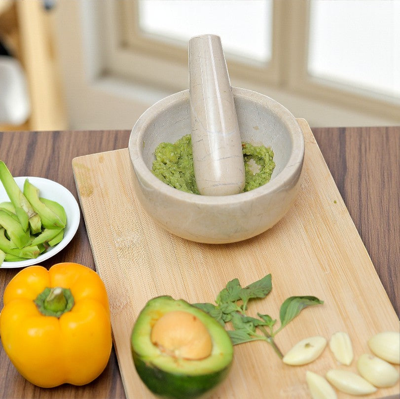Marble Mortar and Pestle Set (5 inch) Verona