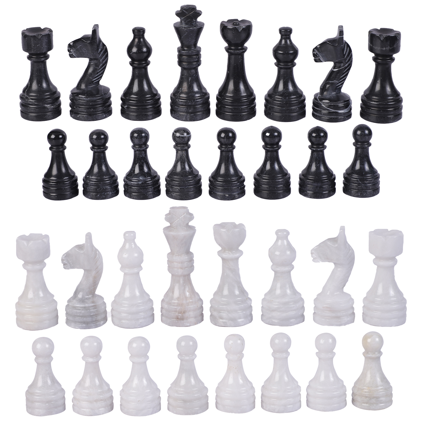 Black and White Chess Figures