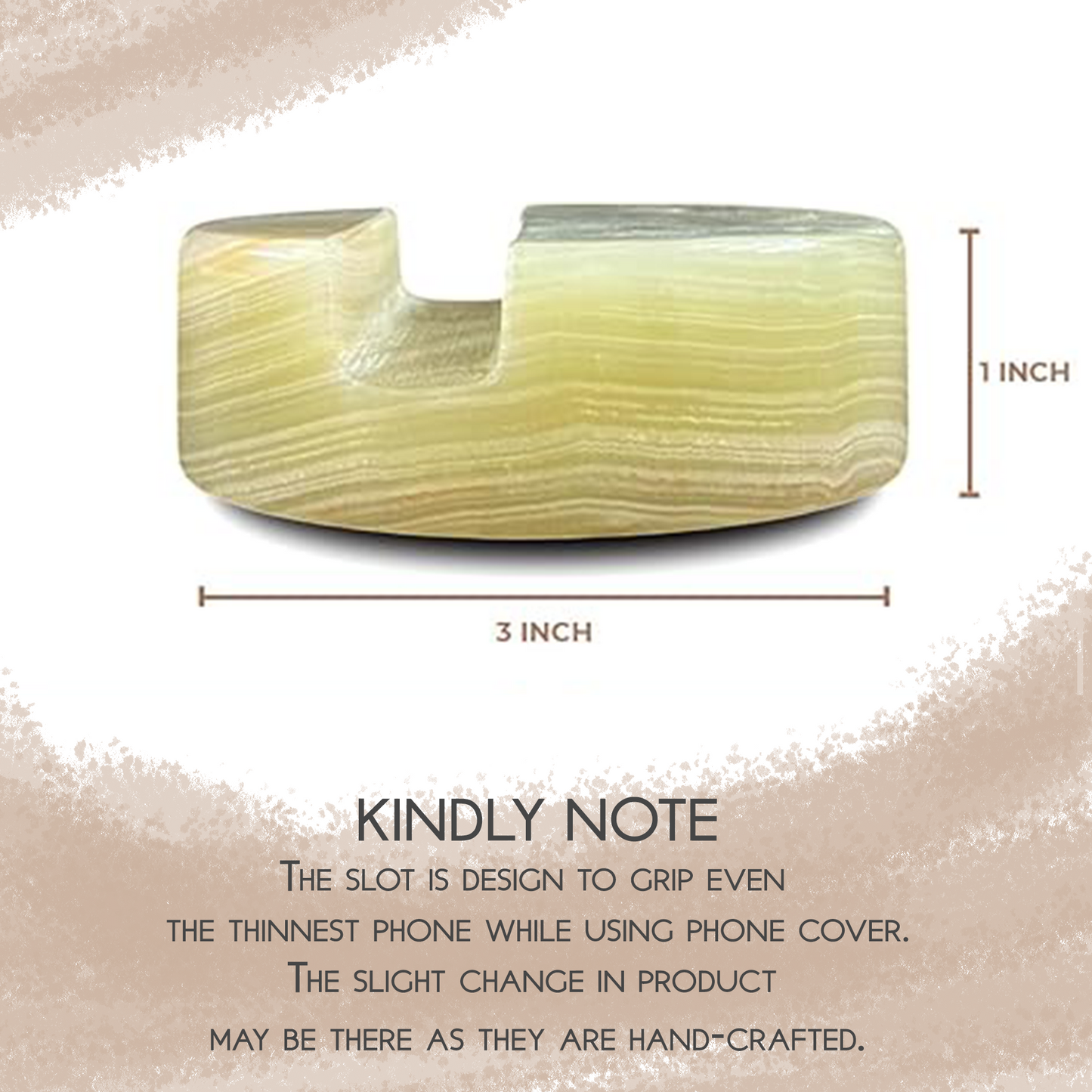 Marble Mobile Holder - Onyx