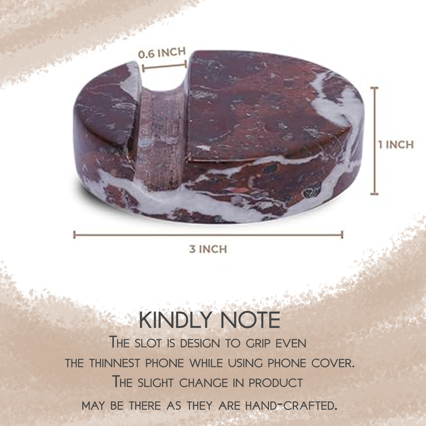 Marble Mobile Holder - Red