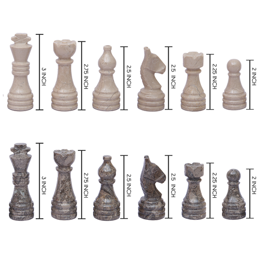 Grey and Verona Chess Figures
