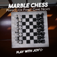 Marble Hives Luxury Handmade Marble Chess Set – White and Black