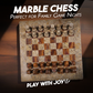 Marble Hives Luxury Handmade Marble Chess Set – Brown and Coral