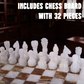 Marble Hives Luxury Handmade Marble Chess Set –  White and Green