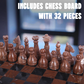 Marble Hives Luxury Handmade Marble Chess Set – Marina & Black