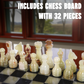 Marble Hives Luxury Handmade Marble Chess Set -Onyx and Black -10 Inch