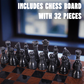 Marble Hives Luxury Handmade Marble Chess Set – Marina & Black