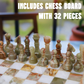 Marble Hives Luxury Handmade Marble Chess Set – Green & White