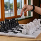 Marble Hives Luxury Handmade Marble Chess Set – White and Black