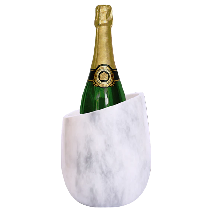 Marble Wine Chiller - Premium Wine Chiller Bucket - Perfect Wine Bottle holder - Multipurpose Utensil Holder