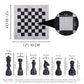 12 Inch  Luxury  White and Black Chess Set