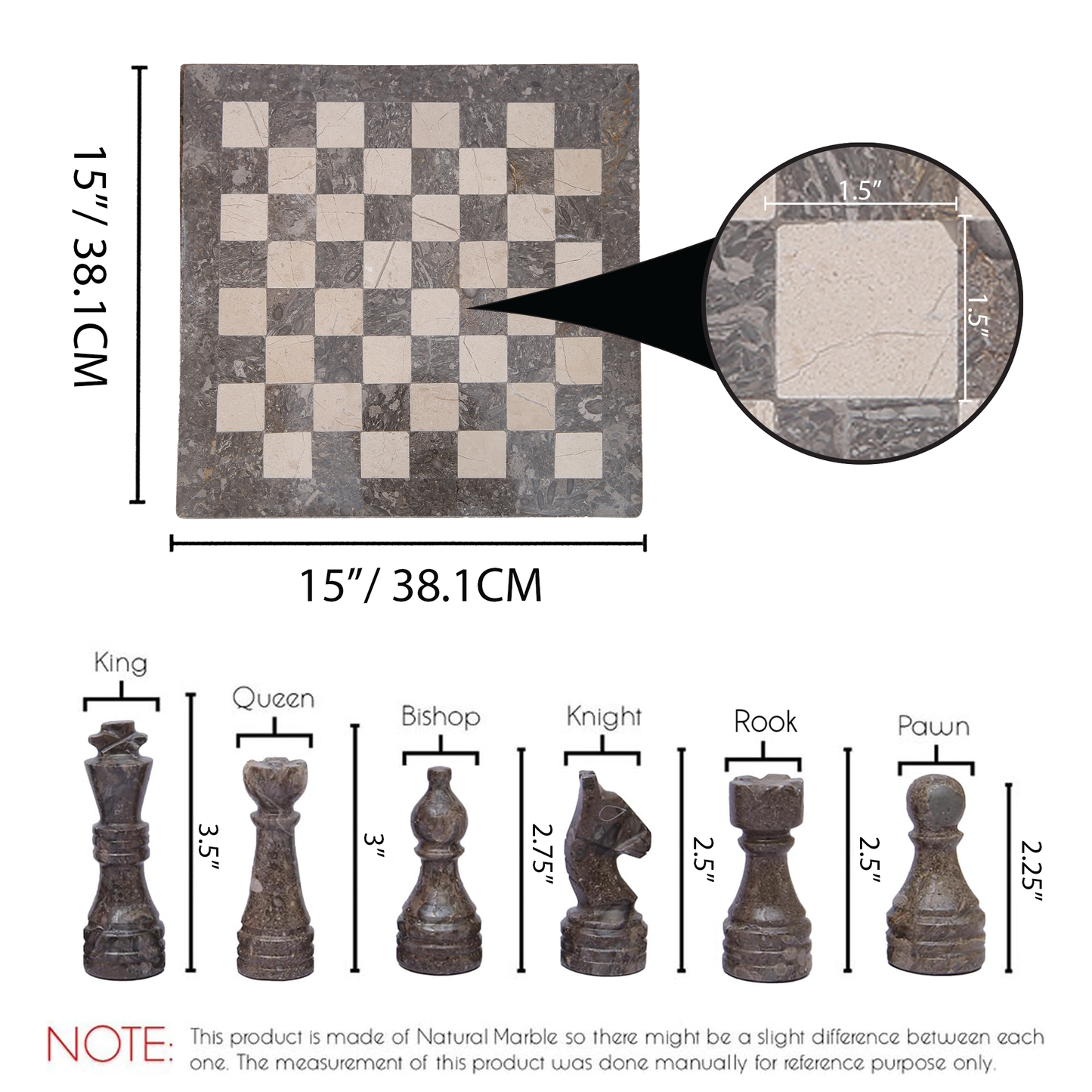 Marble Hives Luxury Handmade Marble Chess Set – Oceanic and Verona