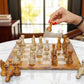 12 inch red coral chess pieces