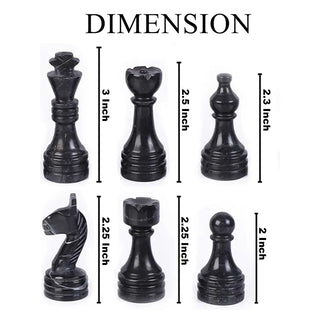 black chess pieces
