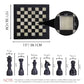 15 x 15 Black & Onyx Marble Chess Set
