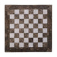 15 x 15 Oceanic Grey White Marble Handmade Chess Set