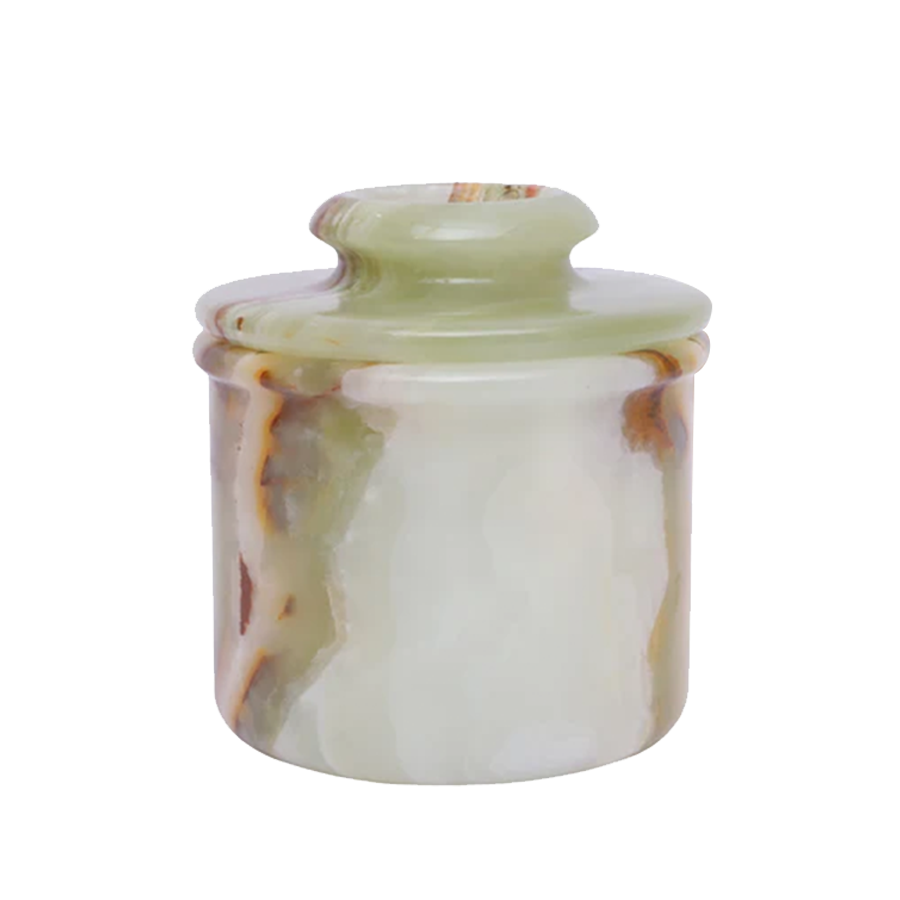Marble Butter Crock With Lid- Perfect Butter Keeper Crock- Classic Butter Bowl- Stylish French Butter Keeper - Purely Handcrafted Natural Marble