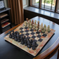 Marble Hives Luxury Handmade Marble Chess Set – Green & Black -15 Inch