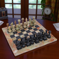 Marble Hives Luxury Handmade Marble Chess Set – Green & Black -15 Inch