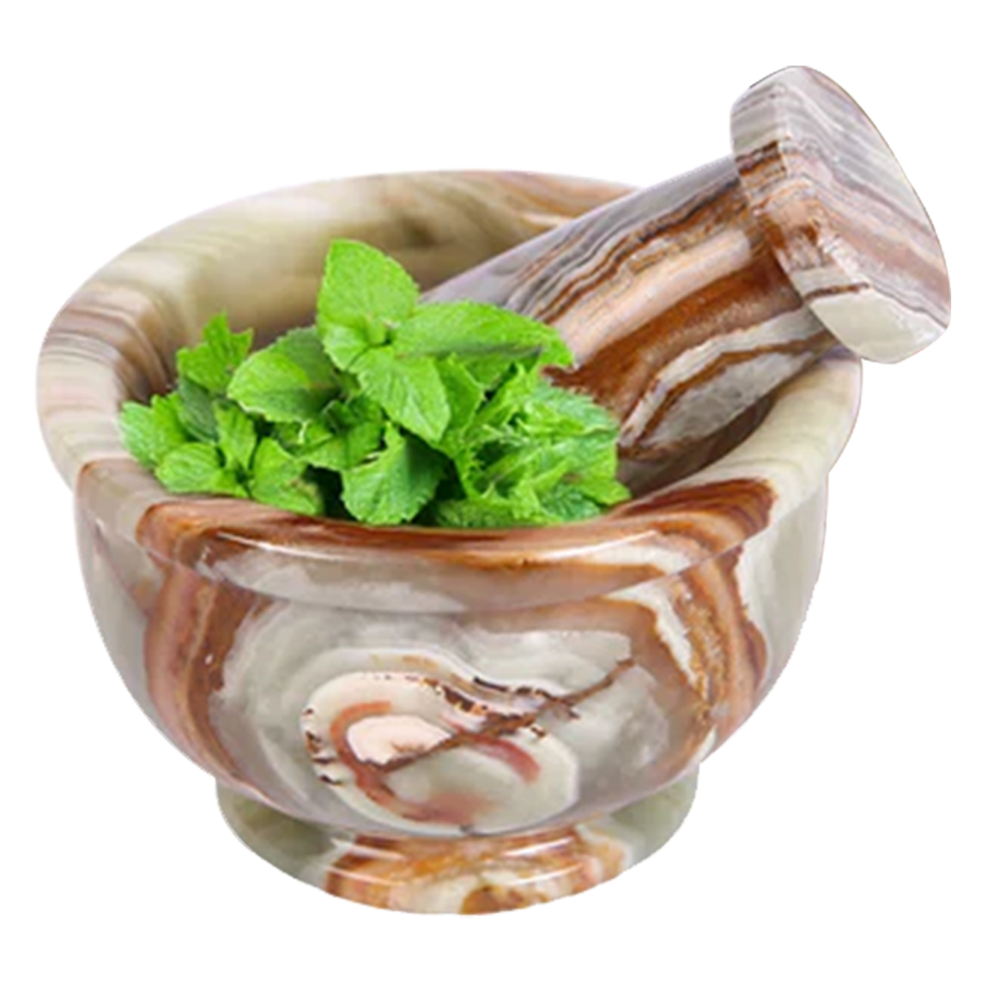 Exquisite Marble Mortar and Pestle Set (4 inches) - Your Ultimate Kitchen Essential for Grinding Spices, Making Guacamole, Salsa, Pesto, and Crushing Pills