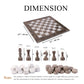 Marble Hives Luxury Handmade Marble Chess Set – Oceanic & White