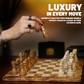 Marble Hives Luxury Handmade Marble Chess Set – Red & Coral