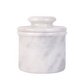 Marble Butter Crock With Lid- Perfect Butter Keeper Crock- Classic Butter Bowl- Stylish French Butter Keeper - Purely Handcrafted Natural Marble