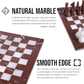 Marble Hives Luxury Handmade Marble Chess Set – Marina & White Ziarat (12 x 12 Inches) - Chess Sets for Adults - Premium Quality Chess Boards - Fancy Chess Boards