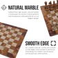 Marble Hives Luxury Handmade Marble Chess Set – Red & Coral
