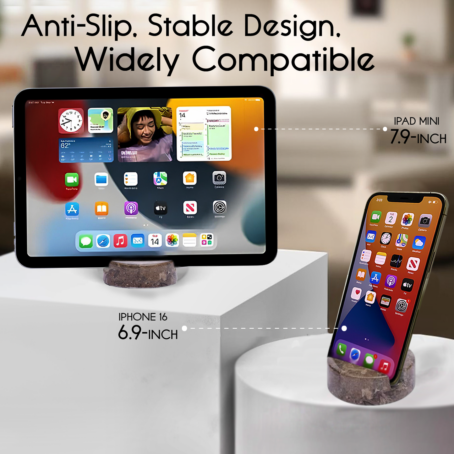 Marble Mobile Holder - Oceanic