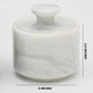 Marble Salt Cellar Set with Lid (Pack of 2) | Salt and Pepper Keeper, Spice Jar Canister Set, Sugar Container, Kitchen Organiser