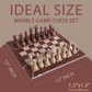 Marble Hives Luxury Handmade Marble Chess Set – Marina and White