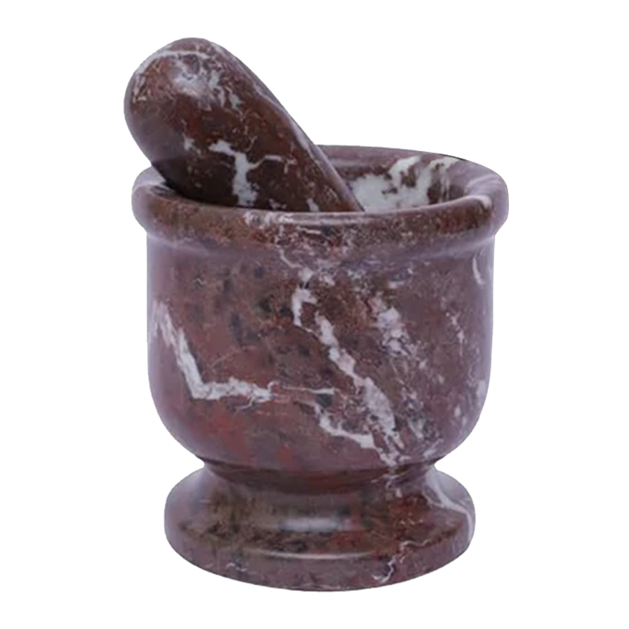 Exquisite Marble Mortar and Pestle Set (4 inches) - Your Ultimate Kitchen Essential for Grinding Spices, Making Guacamole, Salsa, Pesto, and Crushing Pills