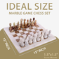 Marble Hives Luxury Handmade Marble Chess Set –  White and Green